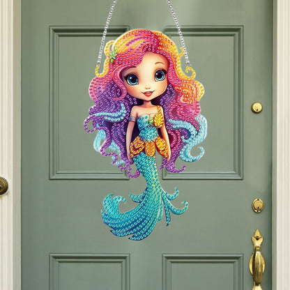 Acrylic Mermaid 5D DIY Diamond Art Hanging Decorations Home Ornaments Kit