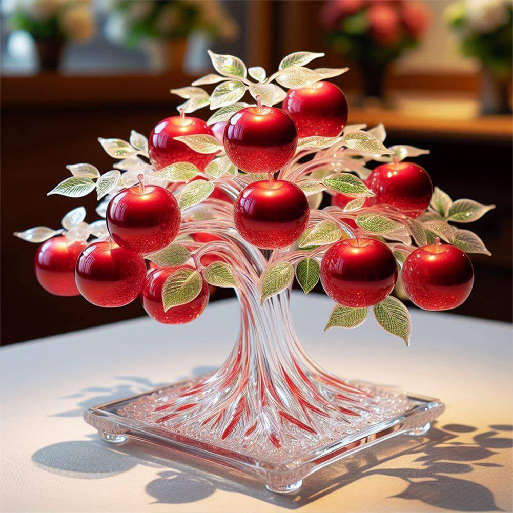 Fortune Apple Tree - Full Round Drill Diamond Painting 30*30CM