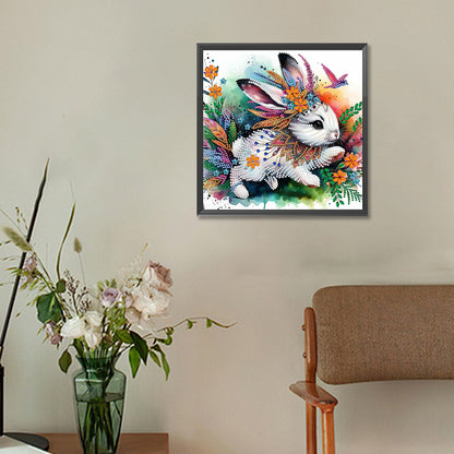 Indian Painted Rabbit - Special Shaped Drill Diamond Painting 30*30CM