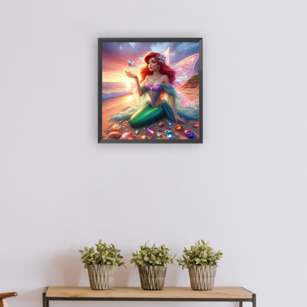 Princess Ariel - Full Round Drill Diamond Painting 30*30CM