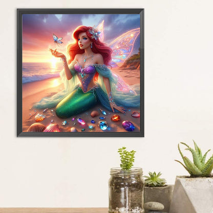 Princess Ariel - Full Round Drill Diamond Painting 30*30CM