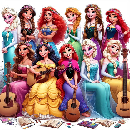 Disney Princess - Full Round Drill Diamond Painting 40*40CM