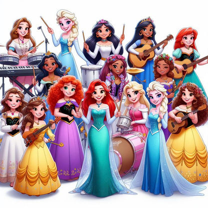 Disney Princess - Full Round Drill Diamond Painting 40*40CM