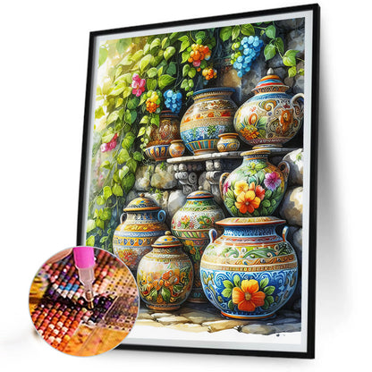 Garden Ceramics - Full Round Drill Diamond Painting 40*50CM