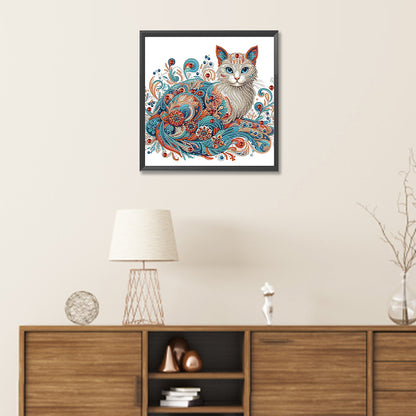 Exquisite Cat - Special Shaped Drill Diamond Painting 30*30CM