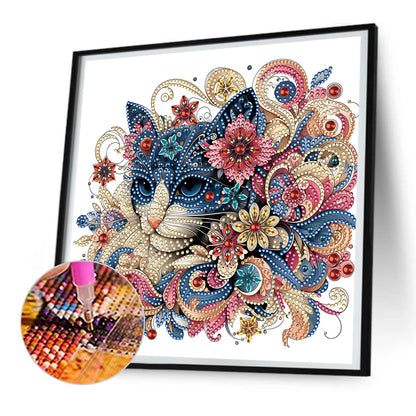 Exquisite Cat - Special Shaped Drill Diamond Painting 30*30CM
