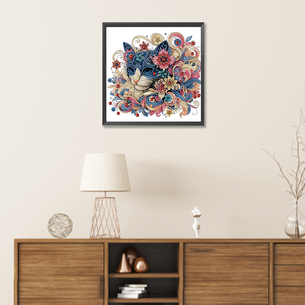 Exquisite Cat - Special Shaped Drill Diamond Painting 30*30CM