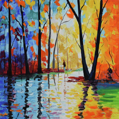 Colorful Landscape - Full Round Drill Diamond Painting 40*30CM