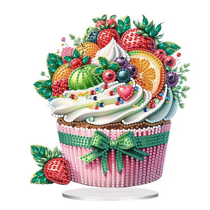 Acrylic Fruit Cake Table Top Diamond Painting Ornament Kits for Home Decor