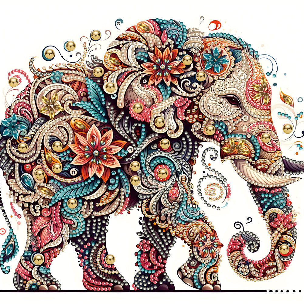 Exquisite Elephant - Special Shaped Drill Diamond Painting 30*30CM
