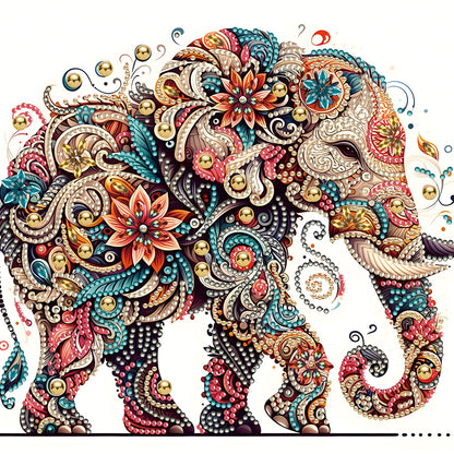 Exquisite Elephant - Special Shaped Drill Diamond Painting 30*30CM