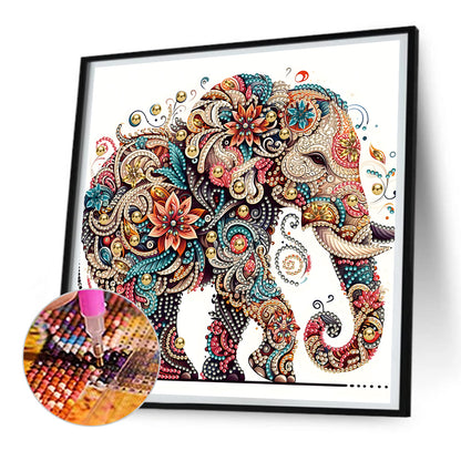 Exquisite Elephant - Special Shaped Drill Diamond Painting 30*30CM