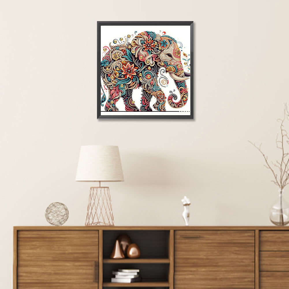 Exquisite Elephant - Special Shaped Drill Diamond Painting 30*30CM