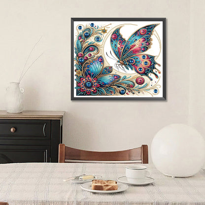 Butterfly - Special Shaped Drill Diamond Painting 35*30CM