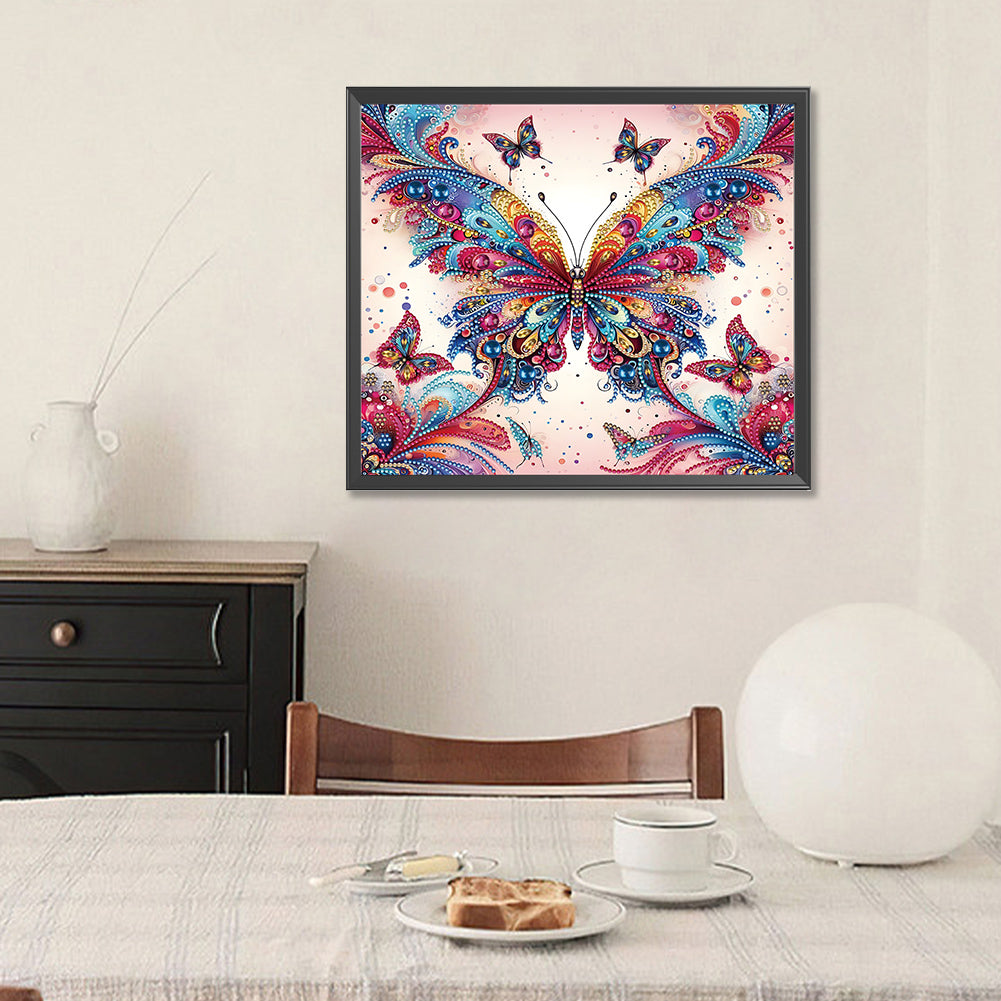 Butterfly - Special Shaped Drill Diamond Painting 35*30CM