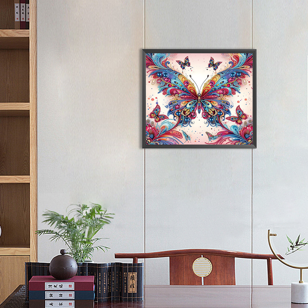 Butterfly - Special Shaped Drill Diamond Painting 35*30CM