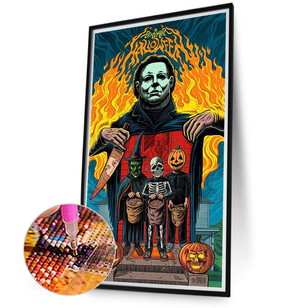 Halloween - Full Round Drill Diamond Painting 40*70CM