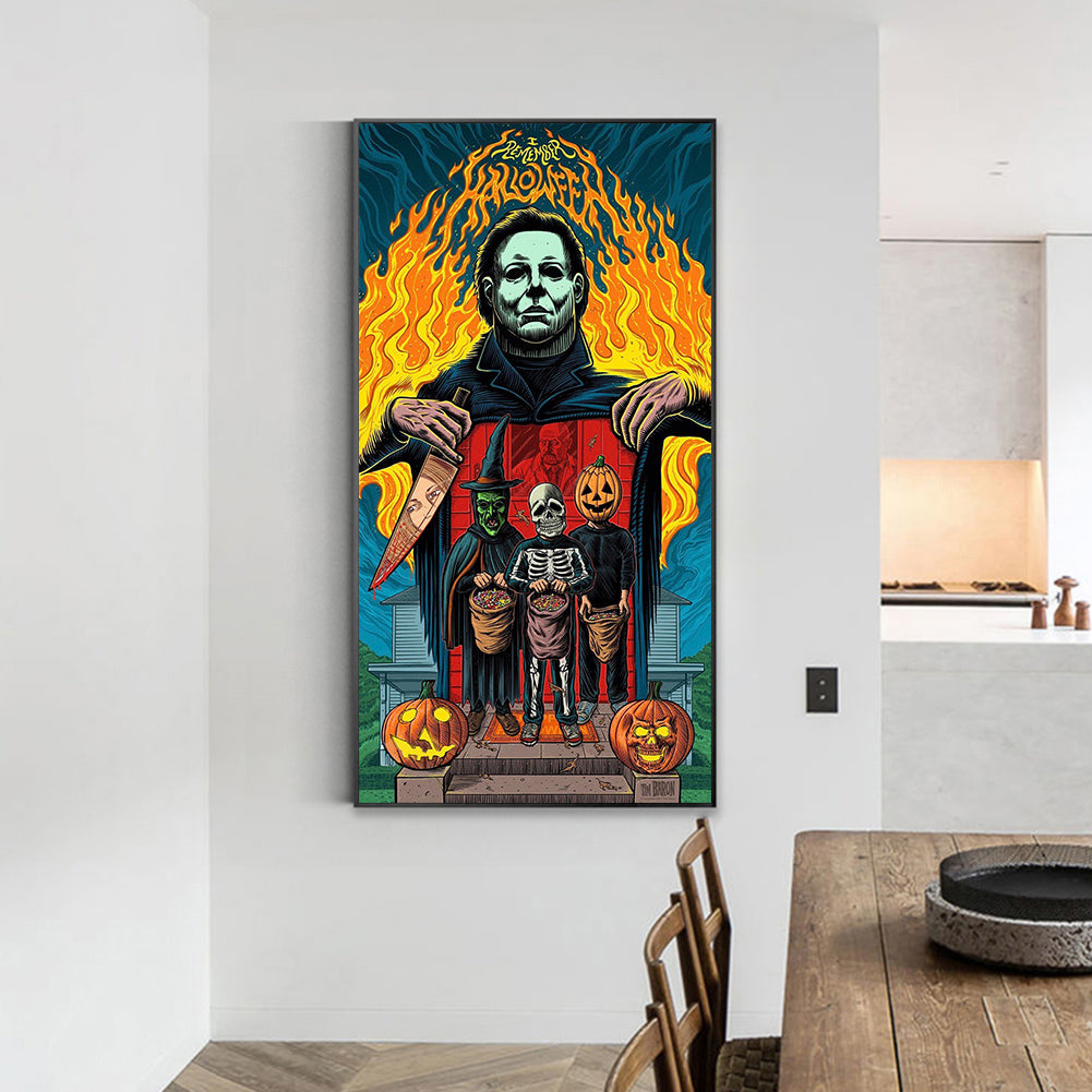 Halloween - Full Round Drill Diamond Painting 40*70CM