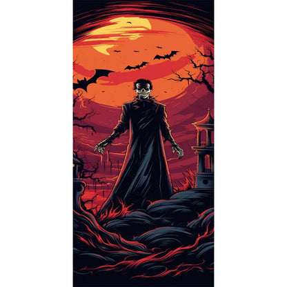 Halloween¡¤Vampire - Full Round Drill Diamond Painting 30*70CM