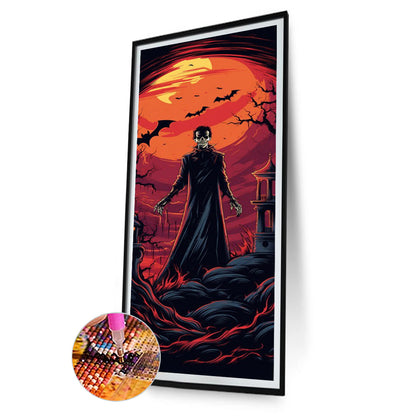 Halloween¡¤Vampire - Full Round Drill Diamond Painting 30*70CM