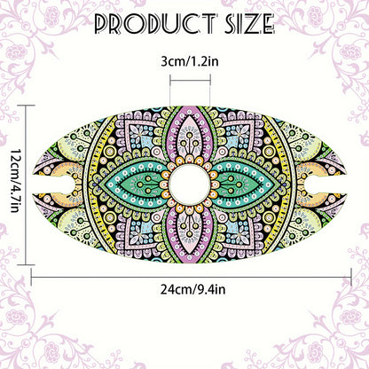 Acrylic Special Shaped Mandala Art Diamond Art Wine Glass Organizer for Bar