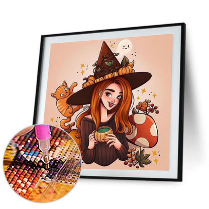 Dark Witch - Full Round Drill Diamond Painting 40*40CM