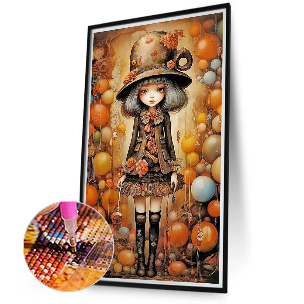 Punk Girl - Full Round Drill Diamond Painting 40*70CM