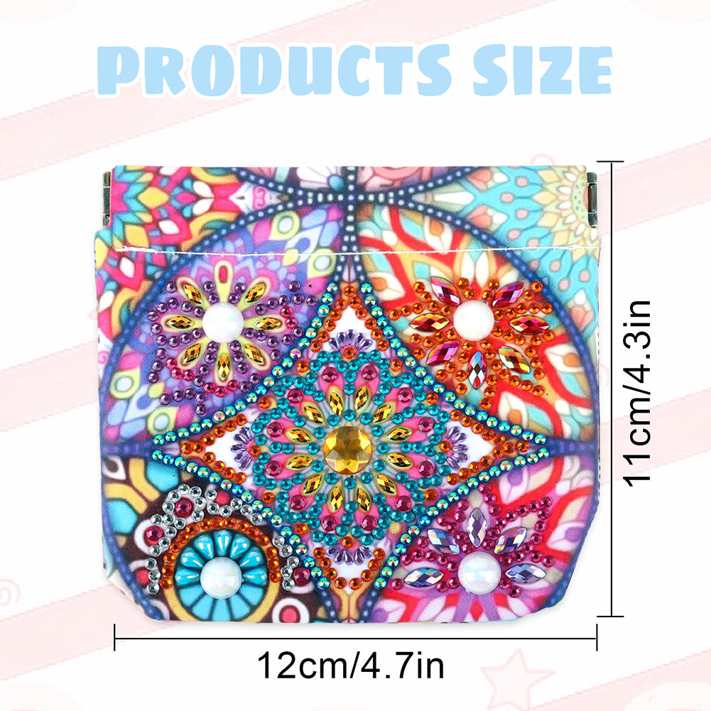 PU Partial Special Shaped Mandala 5D DIY Diamond Painting Wallet Gifts for Women