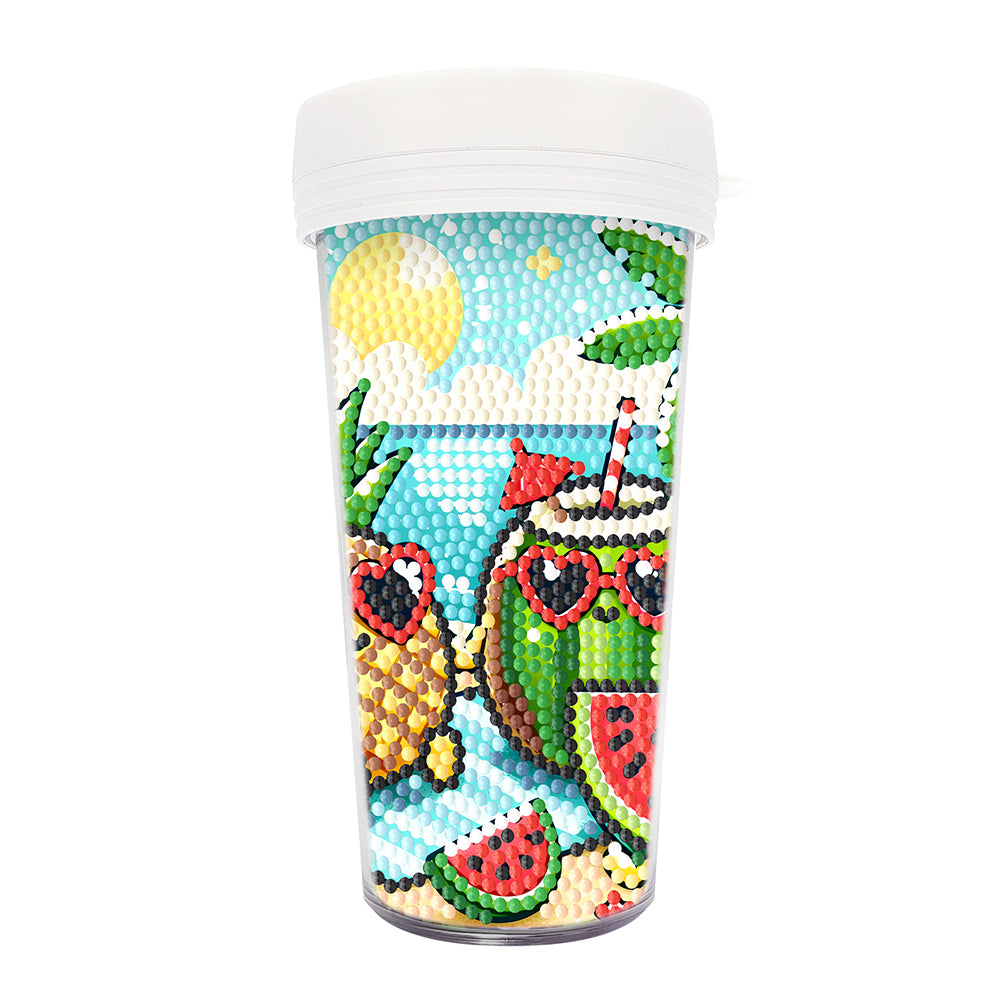 470ml Summer 5D Diamond Painting Decorate Water Bottle DIY Art for Boys Girls