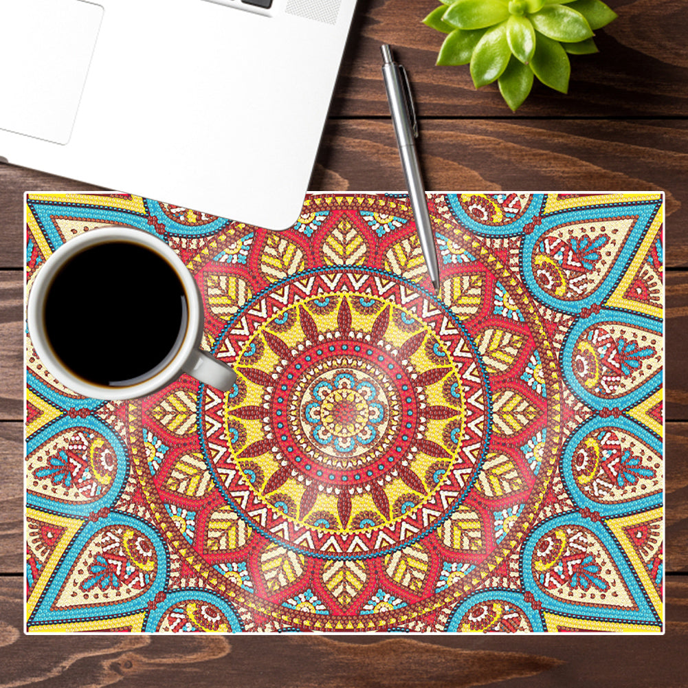 Mandala Pattern Diamond Painting Placemat Diamond Art Crafts for Home Decor