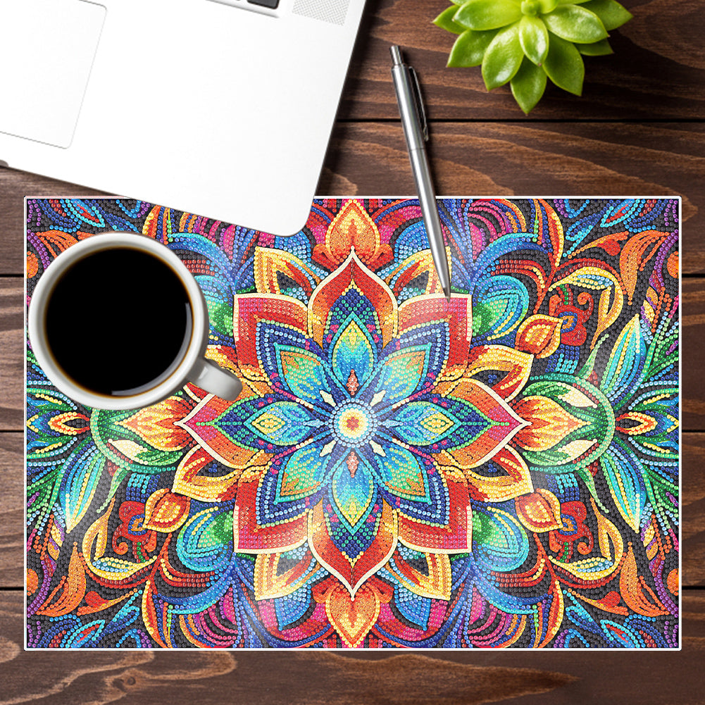 Mandala Pattern Diamond Painting Placemat Diamond Art Crafts for Home Decor