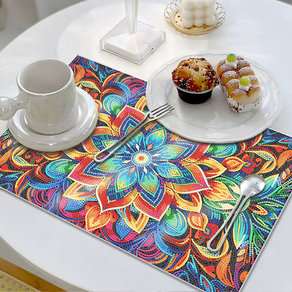 Mandala Pattern Diamond Painting Placemat Diamond Art Crafts for Home Decor