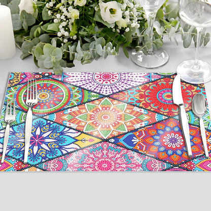 Mandala Pattern Diamond Painting Placemat Diamond Art Crafts for Home Decor