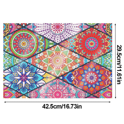 Mandala Pattern Diamond Painting Placemat Diamond Art Crafts for Home Decor