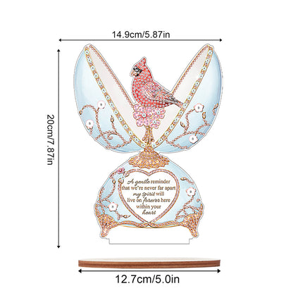 Special Shaped Broken Egg Cardinal Diamond Painting Desktop Decorations