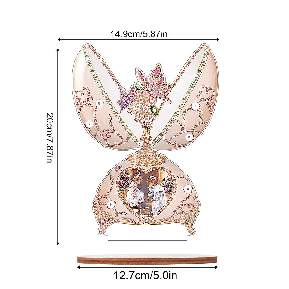 Special Shaped Broken Egg Butterfly Diamond Painting Desktop Decorations