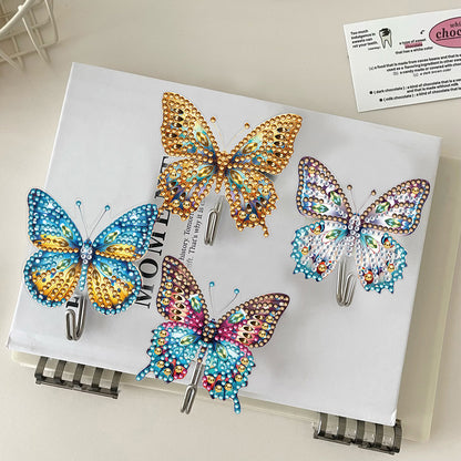 6Pcs Butterfly Diamond Painting Art Hooks Diamond Art Craft Wall Hooks for Wall