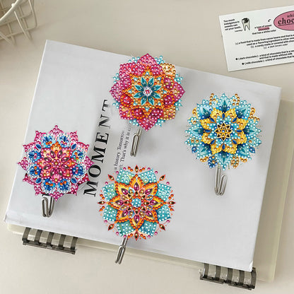 6Pcs Mandala Diamond Painting Art Hooks Diamond Art Craft Wall Hooks for Wall