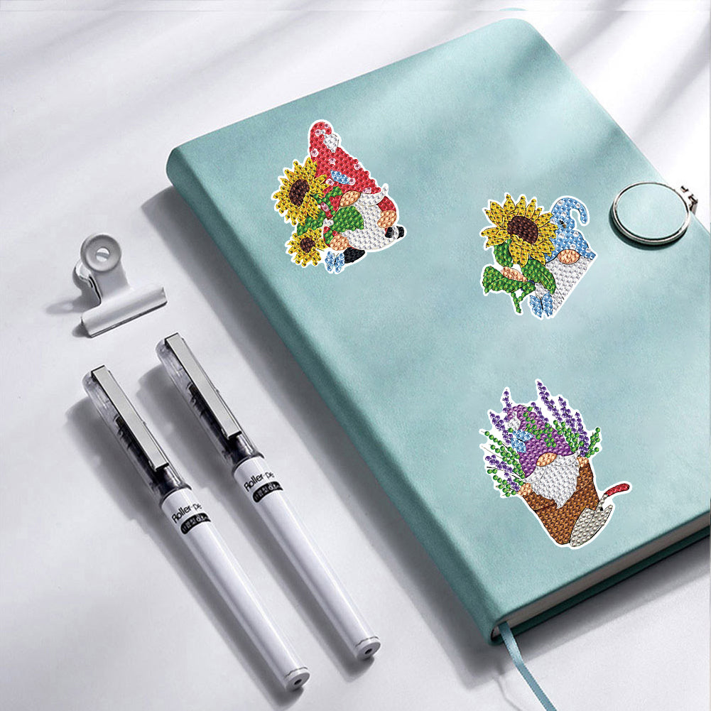 14Pcs Spring Goblin Diamond Painting Sticker Crystal Diamond Sticker for Kids