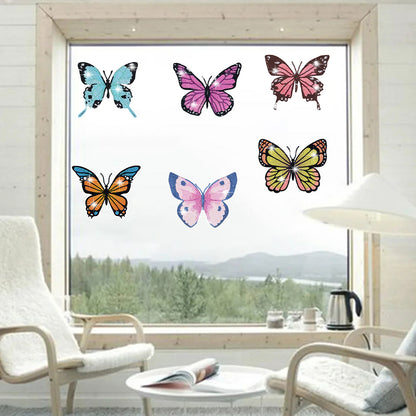 6Pcs Butterfly Diamond Painting Sticker Diamonds Mosaic Stickers (BT608)