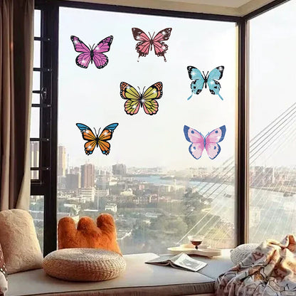 6Pcs Butterfly Diamond Painting Sticker Diamonds Mosaic Stickers (BT608)