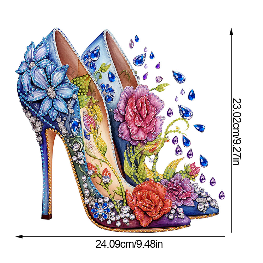 Special Shaped Acrylic High-heeled Shoes Diamond Painting Tabletop Ornaments Kit