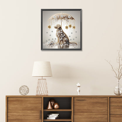 Art Umbrella Puppy - Special Shaped Drill Diamond Painting 30*30CM