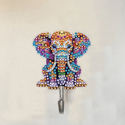 6Pcs Diamond Painting Hooks Diamond Art Craft Wall Hooks Home Decor (Elephant)