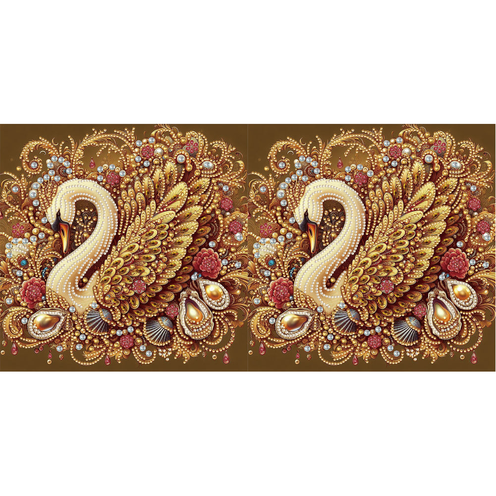 Swan - Special Shaped Drill Diamond Painting 30*30CM