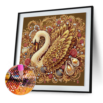 Swan - Special Shaped Drill Diamond Painting 30*30CM