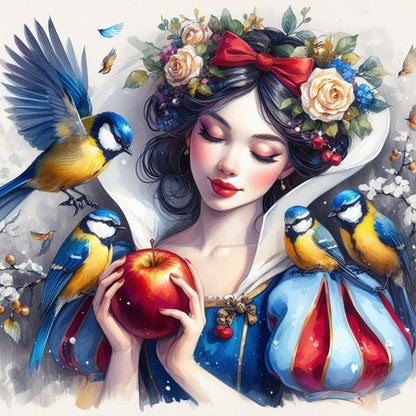 Snow White - Full Round Drill Diamond Painting 40*40CM