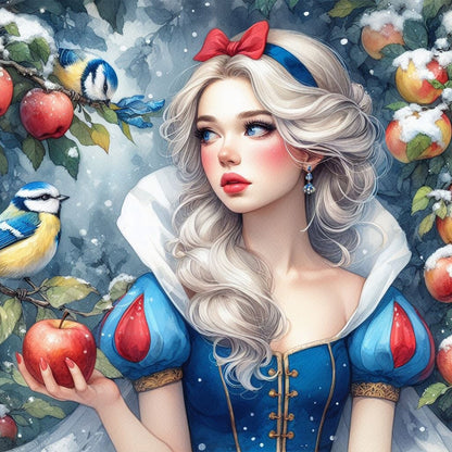 Snow White - Full Round Drill Diamond Painting 40*40CM