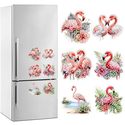 5Pcs Special Shape Flowers Diamond Painting Fridge Magnet Fridge Stickers