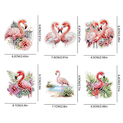 5Pcs Special Shape Flowers Diamond Painting Fridge Magnet Fridge Stickers